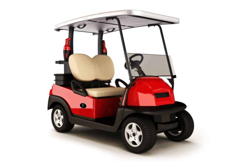 Red Golf Cart